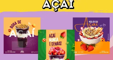 Pack Canva para Açaí: Mais de 60 Artes 100% Editáveis