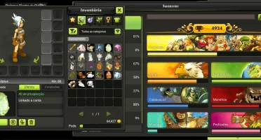 Acc com 5 pj 200 no Brutas (Dofus Touch)