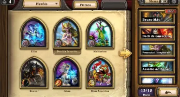 Conta Hearthstone 125 Lendárias Padrão