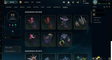 Conta 202 skins all champions and mt mais.