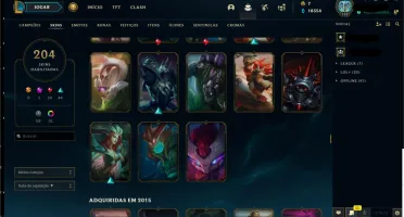 Conta 202 skins all champions and mt mais.