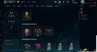 Conta 202 skins all champions and mt mais.