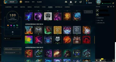 Conta 202 skins all champions and mt mais.