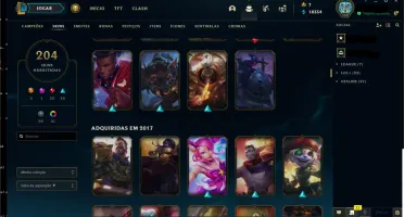 Conta 202 skins all champions and mt mais.