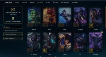 Conta Mestre Lol