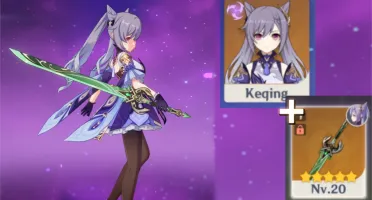 AR 24 - Keqing + Cortador de Jade Primordial