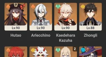 ⭕⭕Ar58/Ayaka(C1)/Itto/Andarilho/Baizhu/Hutao/Arlecchino/Kazu