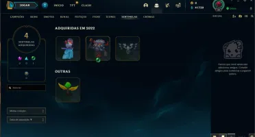 Conta LOL - Platina II, 59% de WR(E-MAIL NÃO VERIFICADO)