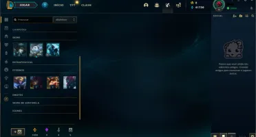 Conta LOL - Platina II, 59% de WR(E-MAIL NÃO VERIFICADO)