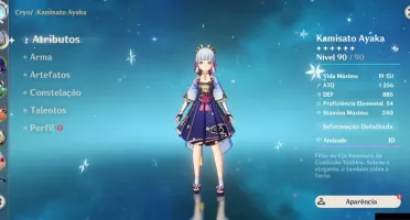Ayaka C1+Raiden+Lança de jade+itto