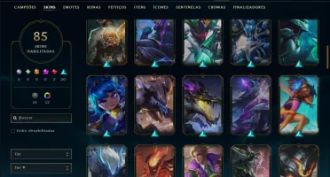 Esmeralda 4 com 150 Champs e 85 Skins ( MID / ADC / JG )