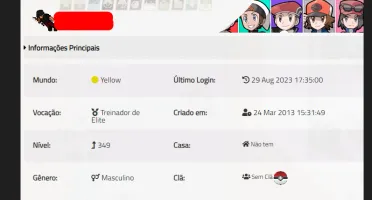 Vendo Uma Conta Ot Pokemon Lvl 349
