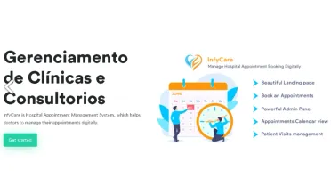 Saas Gerenciamento Agendamentos Clínicas Consultórios c/Site