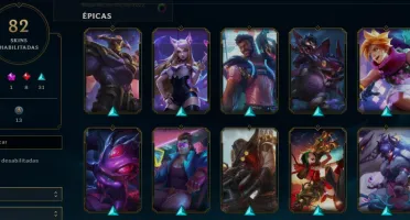 CONTA LOL - LVL 222 - 125 Champions - 82 Skins