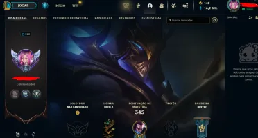 CONTA LOL - LVL 222 - 125 Champions - 82 Skins
