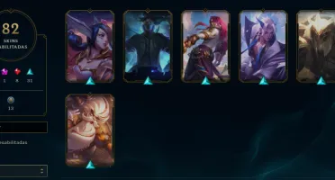 CONTA LOL - LVL 222 - 125 Champions - 82 Skins