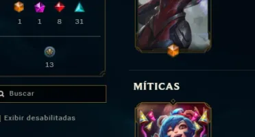 CONTA LOL - LVL 222 - 125 Champions - 82 Skins