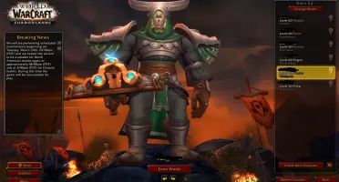 WoW Shadownlands 5 personagens lvl 60 e mais