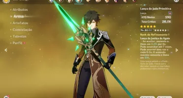 CONTA GENSHIN / GANYU + AMOS, ZHONGLI + JADE E MAIS!