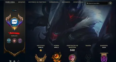 Conta League of Legends com 285 Skins