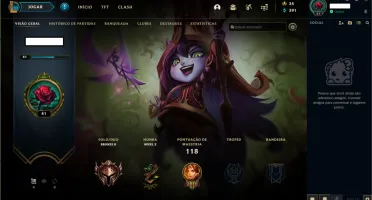 Conta LV. 41-Bronze II-62 Champs -11 Skins