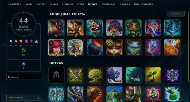 Unranked com 35 Champs e 3 Skins