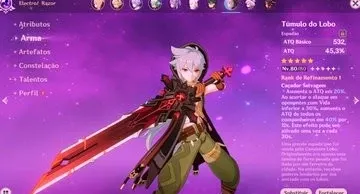 AR55 Yoimiya, Xiao, Ayato, 4 armas 5* e 27 personagens