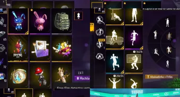 Conta Free Fire Top Itens Raros (Naruto, Jjk) | Passes Antig
