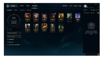 Conta unranked, league of legends