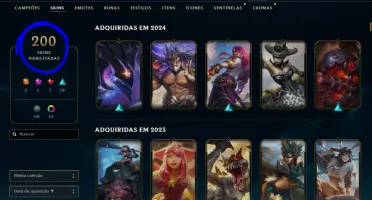 Conta Full Acesso, 200 Skins, Lvl 420 Barata!!!!!!!!