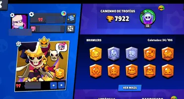 Conta Brawl stars 8000 troféus