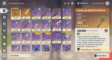 Genshin Impact AR55 Venti, Diluc, Childe, Ganyu e Albedo