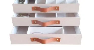 Gaveteiro para Joias e Bijuterias de 3 Gavetas