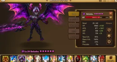 Conta com Ld nat 5 belzebu dark demon, server global