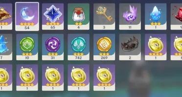 AR40 Itto, Albedo, Andarilho, Diluc + chifres vermelhos