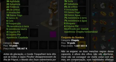 Cra 198 +60mk+ de itens/kamas