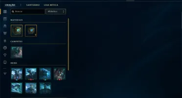 Ouro 4 com 30 Champs e 7 Skins