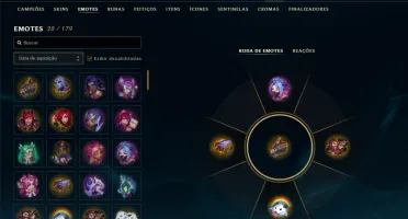 Ouro 4 com 30 Champs e 7 Skins