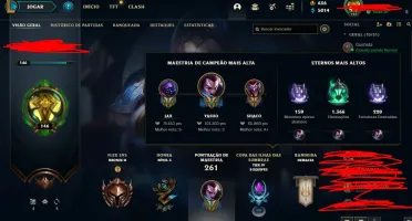 Conta LOL Bronze 2 com 45 skins lindas