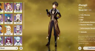 Genshin Impact AR 27 Zhongli - Qiqi - Falcao