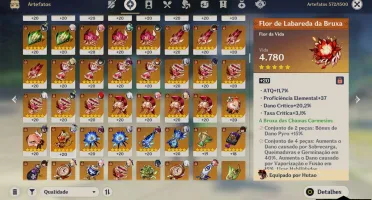 Conta END GAME AR 60 ~ Raiden c2, Todos de Sumeru e ++