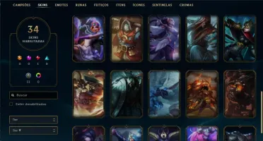 Vendo conta 70 champ e 34 skins!!!