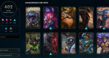 vendo conta no lol 402 skins