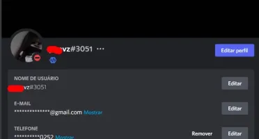 Conta do discord com emblema DEV