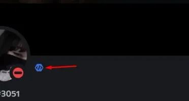 Conta do discord com emblema DEV