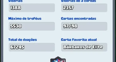 Conta Clash Royale Desafiante 3