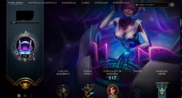 Vendo conta LOL, lvl 323, tier ouro season passada
