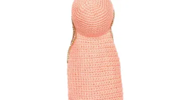 Nossa Senhora em Amigurumi com Manto Salmão