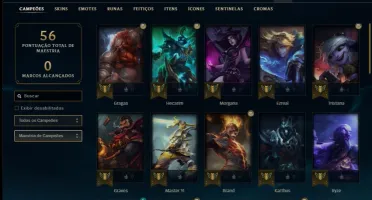 Conta ouro 4 com 41 champs e 8 skins (1 ultimate)