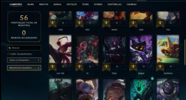 Conta ouro 4 com 41 champs e 8 skins (1 ultimate)